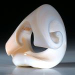 Flügelschnecke (lambis lambis), Fingerring handgeschliffen