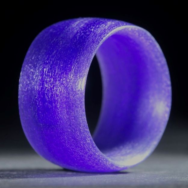 Glasfaserring, handgewickelt, Ultramarinviolett rötlich