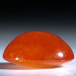 Mandarin-Granat Tansania, ovaler Cabochon ca.20x16.5x10mm