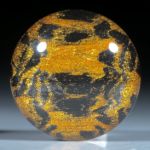 Paar für Ohrschmuck, Carbon mit Glasfaser cosmic Gold