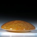Rutilquarz Cabochon, ovale Form ca.40x34x11mm