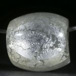 Silberglas Anhänger poliert, Durchmesser 18mm, Länge 19mm