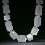Silberglas Collier ohne Verschluss, D17mm