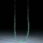 Turmalin Afghanistan, Collier aus geschliffenen Dreieckformen