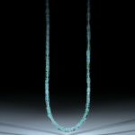 Turmalin Afghanistan, Collier aus Zylinderformen