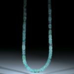 Turmalin Afghanistan, Collier aus Zylinderformen