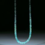 Turmalin Afghanistan, Collier aus Zylinderformen