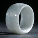 Glasfaserring, handgewickelt (Holographic Silber mit Mira Silber)