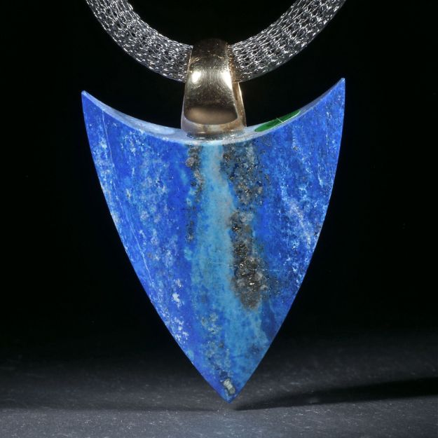 Lapislazuli Anhänger mit Gelbgold 18K