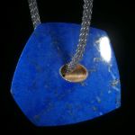 Lapislazuli Anhänger mit Gelbgold 750 (18K)