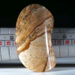 Steinring Kalaharijaspis Fantasieform "Zweiflächer"
