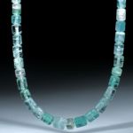 Turmalin Afghanistan, Collier aus Zylinderformen