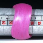 Fingerring Glasfaser, Fibertec "rosadynamisch" geschwungene Form