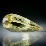 Goldberyll Tropfen facettiert 8.49ct.  23x10x8mm