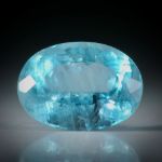 Aquamarin oval facettiert 7.62ct.  15x11x8mm
