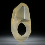 Edelsteinring Citrin (Brasilit), handgeschliffener Ring