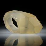Edelsteinring Citrin (Brasilit), handgeschliffener Ring