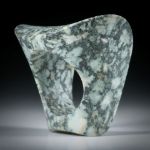 Steinring Flowerstone (USA), zweiflächig bequem geschliffene Freiform ca.39x35x23mm