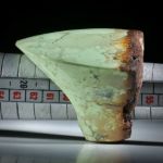 Edelsteinring Zitronenchrysopras, teilweise naturbelassener grosser Tafelring ca.45x39x34mm