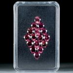 Turmalin Set aus 16 Steinen 9.79ct. rund facettiert, Durchmesser ca.5mm