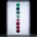 Turmaline, rund facettiert 8 Stk. 6.12ct. Durchmesser ca. 6mm