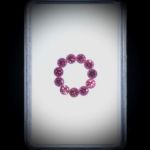Turmaline, rund facettiert, 11 Steine, 2ct. Durchmesser ca. 3.5mm