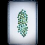 Turmaline, rund facettiert, 3.67ct. Durchmesser ca. 2.5mm