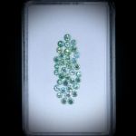 Turmaline, rund facettiert 2.34ct. Durchmesser ca. 2mm