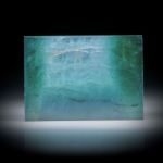 Turmalin mit Perlmutter unterlegt 51.06ct.  Rechteck flachgeschliffen und poliert ca.38x27x3.5mm