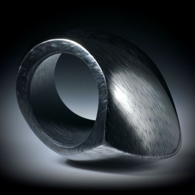 Karbonring hoch geschliffen und poliert, Innendurchmesser 19.1mm