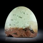 Edelsteinring Zitronenchrysopras, teilweise naturbelassener grosser Tafelring ca.42x39x32mm, Innendurchmesser 19mm