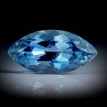 Santa Maria Aquamarin 3.98ct.  Navette facettiert ca.16x8x6mm