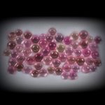 Turmalin Lot 11.56ct. runde Cabochon 3-4mm Durchmesser