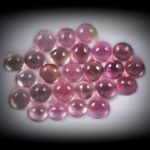 Turmalin Lot 12.8ct. runde Cabochon, 4.5 - 5.5mm