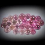 Turmalin Lot 12.5ct. runde Cabochon 4.5 - 5.5mm