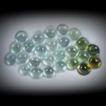 Turmalin Lot 11.57ct. runde Cabochon 4.5mm