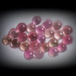 Turmalin Lot 14.05ct. runde Cabochon 5mm