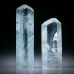 Beryllkristall Paar 61.08ct.  ca.42x12x7mm und 33x13x7.5mm