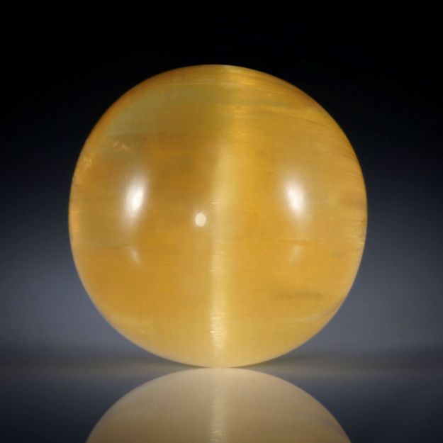 Beryll Katzenauge 33.55ct. Runder Cabochon ca.19.5x19.5x13mm