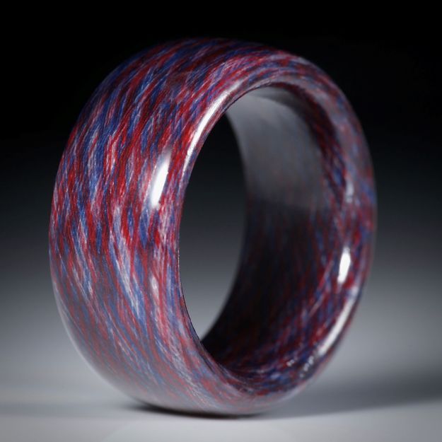 Fingerring aus Baumwolle, hochdruckstabilisiert, innen und aussen gerundet, Breite 10.5mm, Innendurchmesser 18.6mm