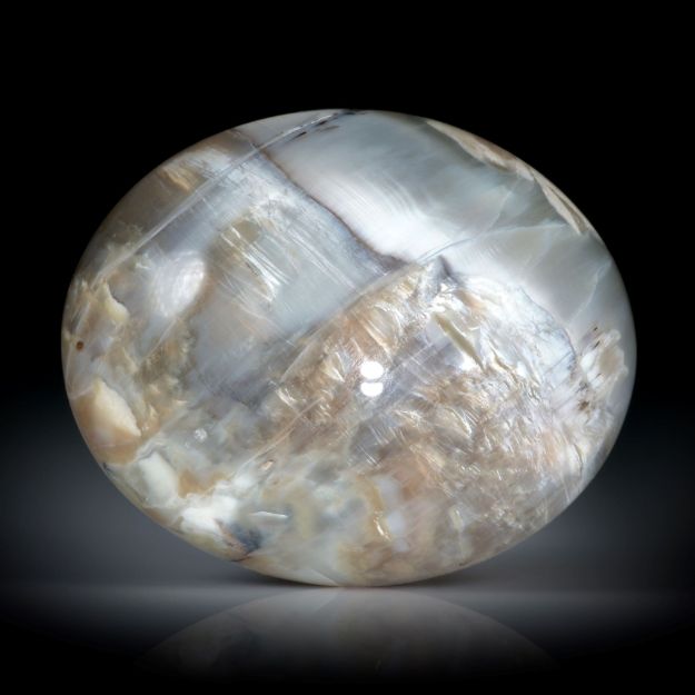 Opalkatzenauge Brasilien, ovaler Cabochon ca.32x26x10mm