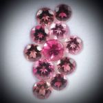 Turmalin Lot 7.95ct. 11 runde Steine ca.5-7mm Durchmesser