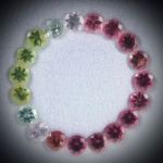 Turmalin Lot 3.57ct. 19 runde Steine, 3.7mm Durchmesser