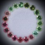 Turmalin Lot 4.12ct. 19 runde Steine, 3.8mm Durchmesser