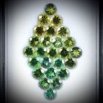 Turmalin Lot 7.15ct. 25 runde Steine, 4.2mm Durchmesser