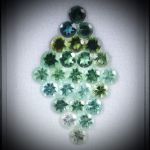 Turmalin Lot 5.38ct. 25 runde Steine, ca. 3.8mm Durchmesser