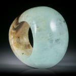 Edelsteinring Aquamarin (Pakistan), im Verlauf geschliffen und poliert, Breite unten 13.3mm, Innendurchmesser 19.3mm